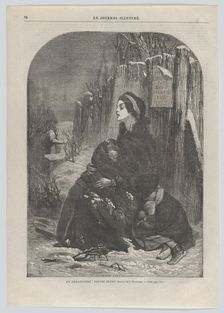 En Angleterre: Pauvre Jenny!, from "Le Journal Illustré," no. 55, February 26-March 5, 1865. Creator: Henry Duff Linton