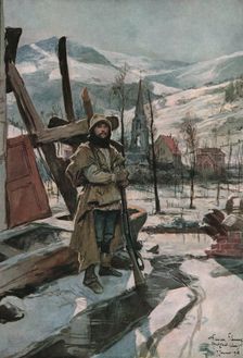 'En Alsace; A Metzeral (janvier 1916) 1916 (1924) Creator: Francois Flameng