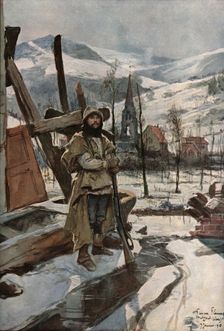 En Alsace; A Metzeral (Janvier 1916) 1916. Creator: Francois Flameng