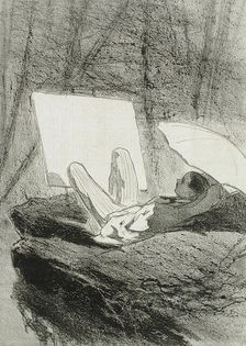 En Ardenne, 1857. Creator: Félicien Rops