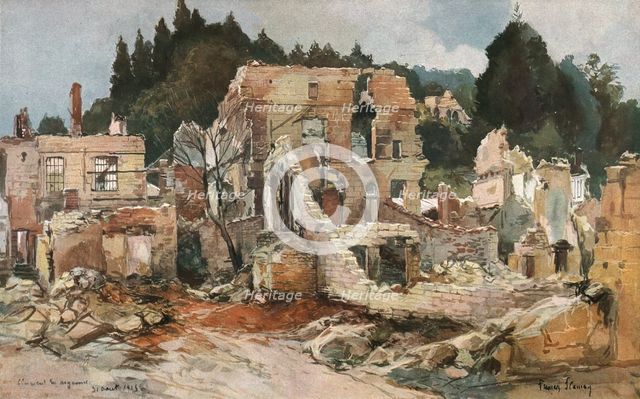 ''En Argonne; Clermont-en-Argonne', 1915. Creator: Francois Flameng.