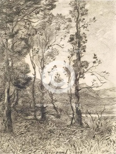 En Auvergne, c1870s. Creator: Henri-Joseph Harpignies.