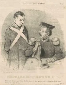 En garde national, 19th century. Creator: Honore Daumier