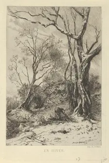 En Hiver., 19th century. Creator: Tancrède Abraham
