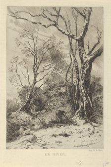 En Hiver., 19th century. Creator: Tancrède Abraham