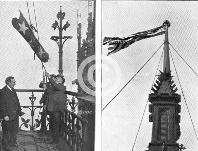 'En L'Honneur de L'Amerique; A Londres, le 20 avril 1917: pour la premiere fois, par un grand...1917 Creator: Unknown.