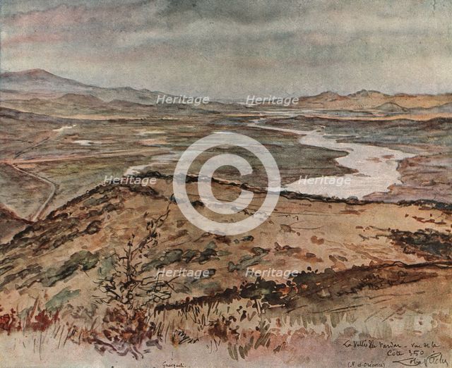 'En Macedoine; le Vardar: vue prise en aval de Guevgueli, quelques kilometres apres la frontiere ser Creator: Almery Lobel Riche.