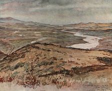 En Macedoine; le Vardar: vue prise en aval de Guevgueli, quelques kilometres apres la frontiere ser Creator: Almery Lobel Riche