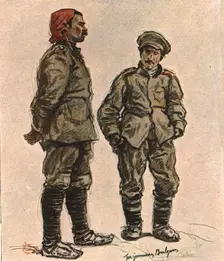 En Macedoine; Prisonniers bulgares 1916. Creator: Almery Lobel Riche