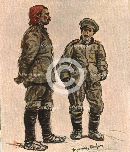 'En Macedoine; Prisonniers bulgares', 1916. Creator: Almery Lobel Riche.