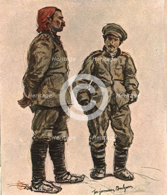 'En Macedoine; Prisonniers bulgares', 1916. Creator: Almery Lobel Riche.