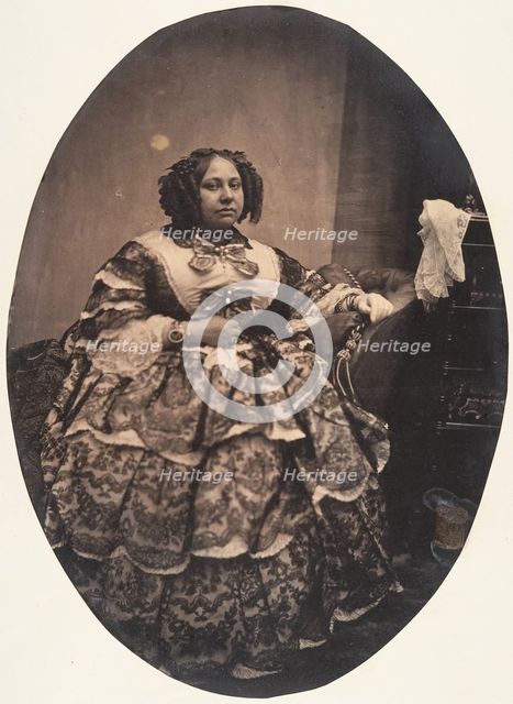 En soirée - janvier 1856, 1856. Creator: Louis-Pierre-Théophile Dubois de Nehaut.