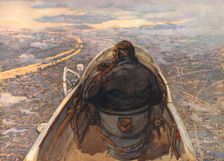 En surveillance sur la Banlieue-Nord de Paris; vue prise de la place de..., 1916. Creator: Henry Cheffer