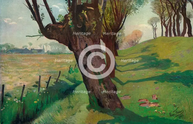 'En Pays Flamand', 1902. Artist: Leon Frederic.