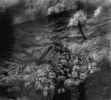 En plein chaos: devant Douaumont, le quatrieme mois de la bataille de Verdun 1916. Creator: Georges Bertin Scott