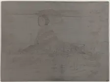 En Plein Soleil. Uncancelled plate from Twelve Etchings from Nature (The French Set), 1858. Creator: James Abbott McNeill Whistler