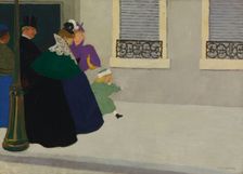 En promenade , c. 1895. Creator: Vallotton, Felix Edouard (1865-1925)