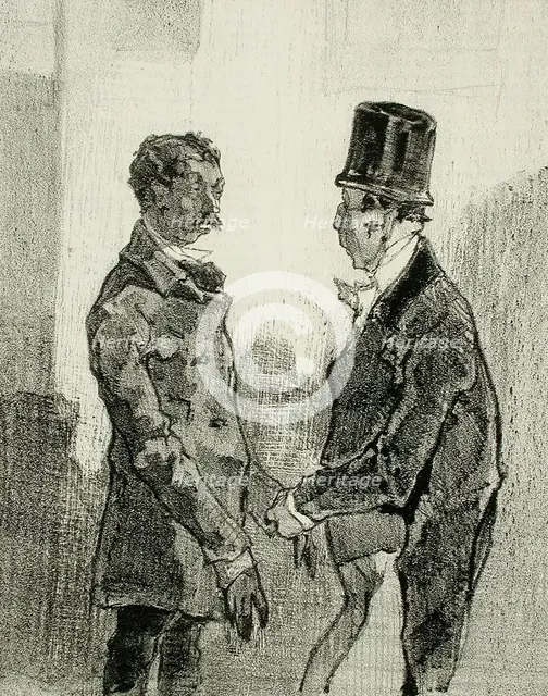 En Province - Après les fêtes, 1856. Creator: Félicien Rops.