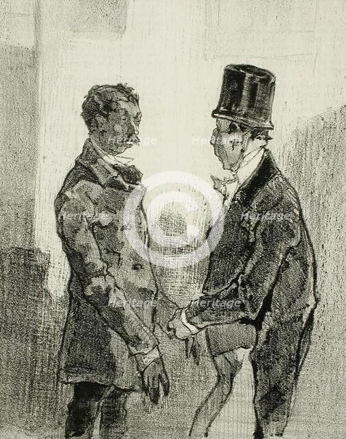 En Province - Après les fêtes, 1856. Creator: Félicien Rops.