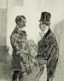 En Province - Après les fêtes, 1856. Creator: Félicien Rops