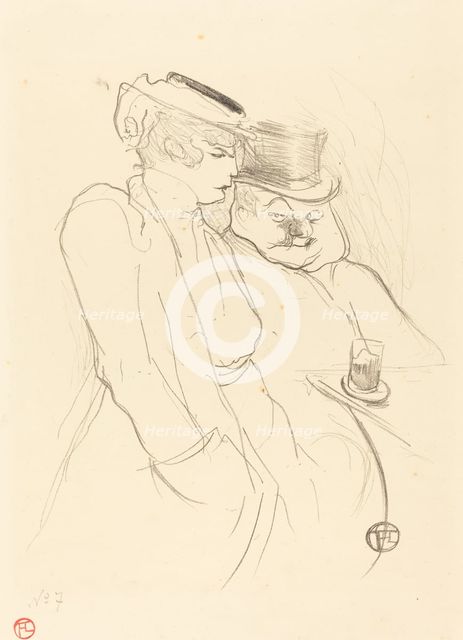 En quarante, 1893. Creator: Henri de Toulouse-Lautrec.