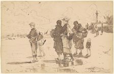 En route pour la pêche (Setting Out to Fish), 1878. Creator: John Singer Sargent