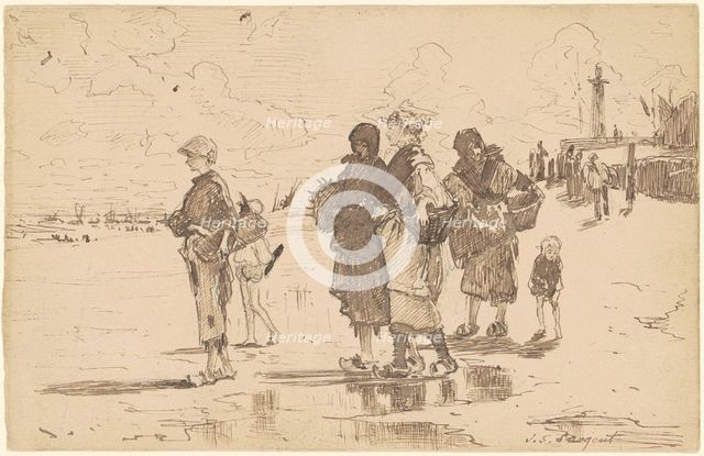 En route pour la pêche (Setting Out to Fish), 1878. Creator: John Singer Sargent.