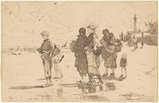 En route pour la pêche (Setting Out to Fish), 1878. Creator: John Singer Sargent