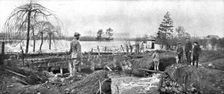 En territoire libere; Les inondations provoquees autour de Noyon, rentre en notre possession le 18 Creator: Unknown