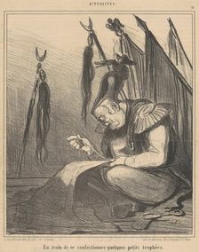 En train de ...confectionner quelques, 19th century. Creator: Honore Daumier