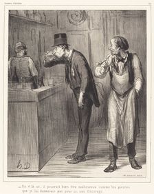 En v'la un, il pourrait bien être malheureux comme les pierres..., 1862. Creator: Honore Daumier