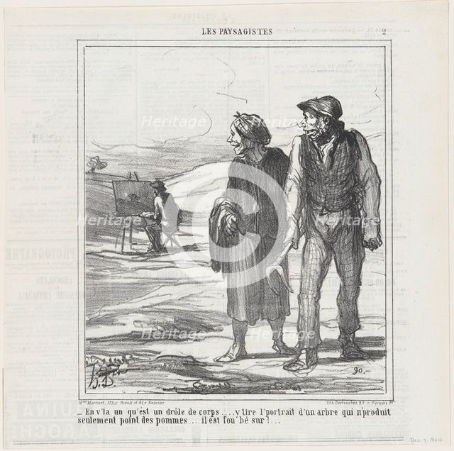 En v'la un qu'est un drôle de corps ..., 1864.  Creator: Honore Daumier.