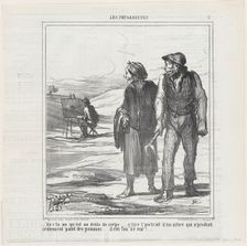 En v'la un qu'est un drôle de corps ..., 1864. Creator: Honore Daumier