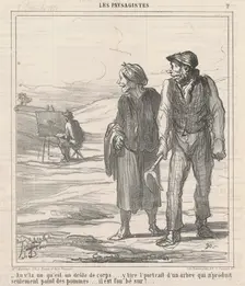 En v'la un qu'est un drole de corps ..., 19th century. Creator: Honore Daumier