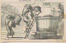 En vendanges, 19th century. Creator: Honore Daumier