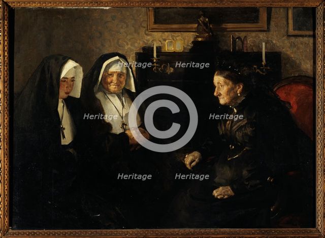 En visite, soeurs quêteuses, c.1902. Creator: Lucien Simon.