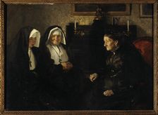 En visite, soeurs quêteuses, c.1902. Creator: Lucien Simon