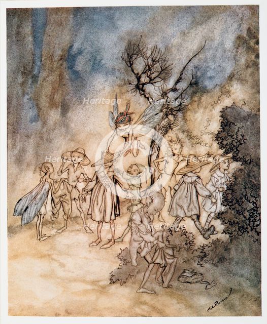 Enter certain reapers, properly habited, illustration from William Shakespeare's 'The Tempest',1926.