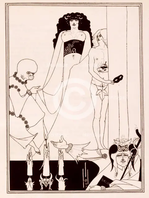 Enter Herodias, 1907. Creator: Aubrey Beardsley.