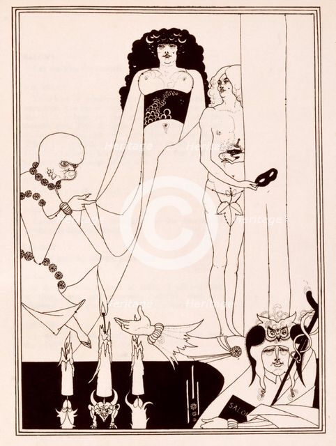 Enter Herodias, 1907. Creator: Aubrey Beardsley.