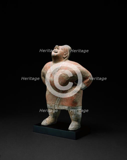 Entertainer (Tomb Figure), Northern dynasties, 6th century. Creator: Unknown.