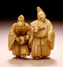 Entertainers, Mid-19th century. Creator: Meikeisai Hojitsu