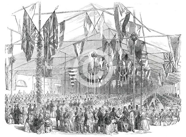 Entertainment to the...Coldstream Guards..., 1850.  Creator: Unknown.