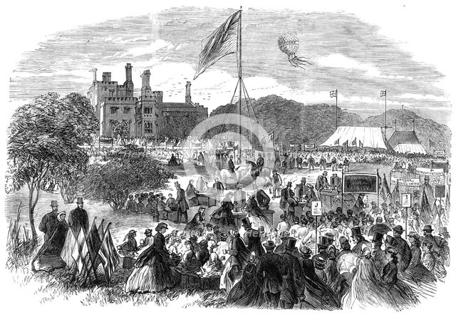 Entertainment to four thousand school children at Dudley, 1865. Creator: Unknown.