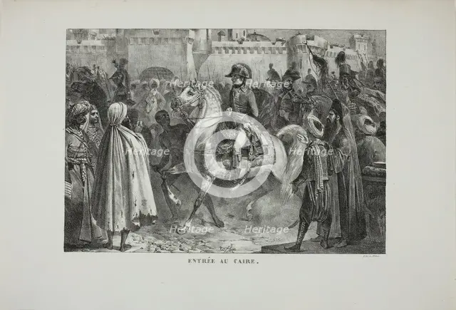 Entering Cairo, 1827. Creator: Auguste Raffet.
