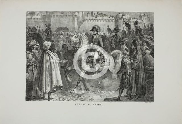 Entering Cairo, 1827. Creator: Auguste Raffet.