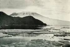 Entering McMurdo Sound - Cape Bird and Mount Erebus c1910–1913, (1913). Artist: Herbert Ponting