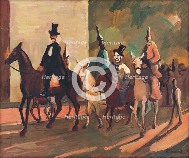 Entering the Ring, 1939. Creator: Cyprian Majernik.