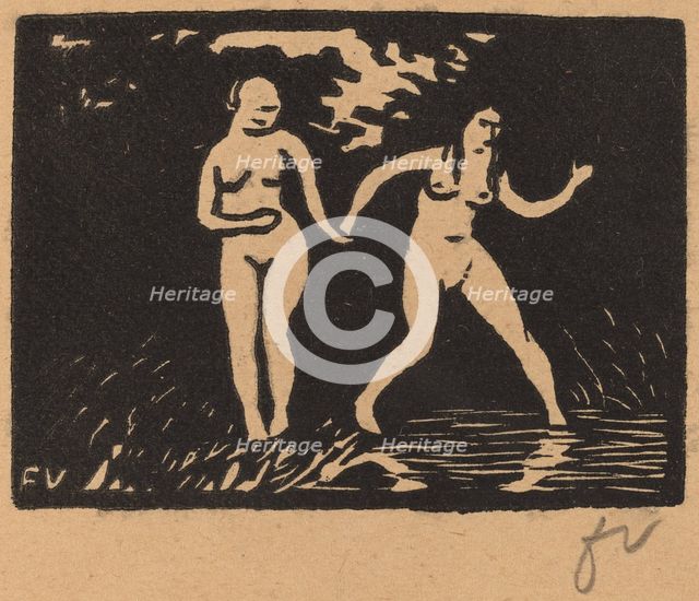Entering the Water (L'entrée dans l'eau), 1893. Creator: Félix Vallotton.