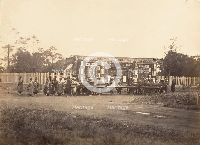 Enterrement, Cochinchine, 1866. Creator: Emile Gsell.